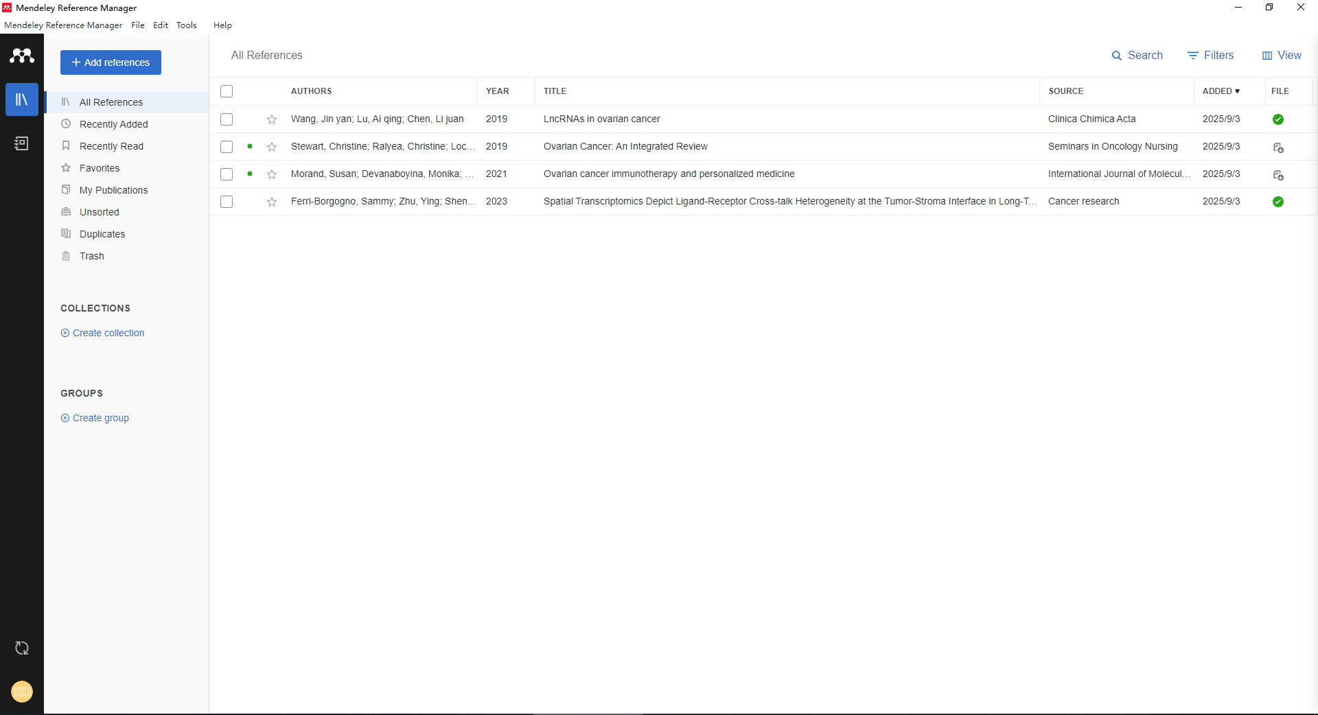 Mendeley - 软件截图